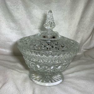 Vintage Anchor Hocking Wexford Candy Dish with Lid